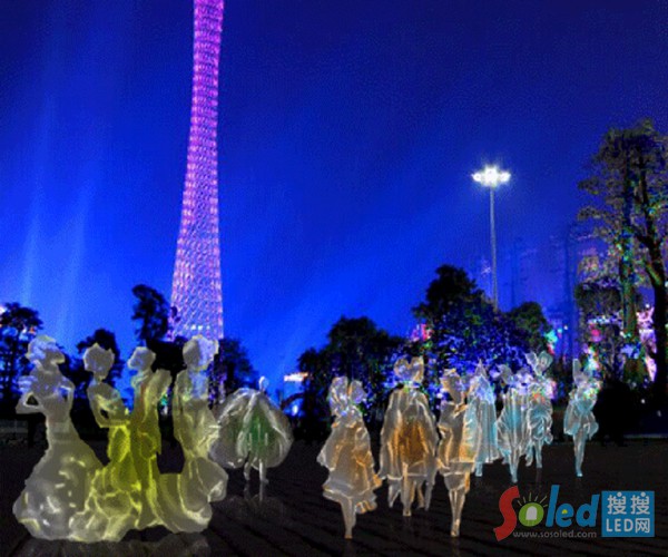 燈光霓裳夢(mèng)影 LED網(wǎng)