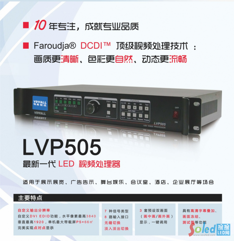 ����LEDҕ�l̎����LVP505���ܽ�B