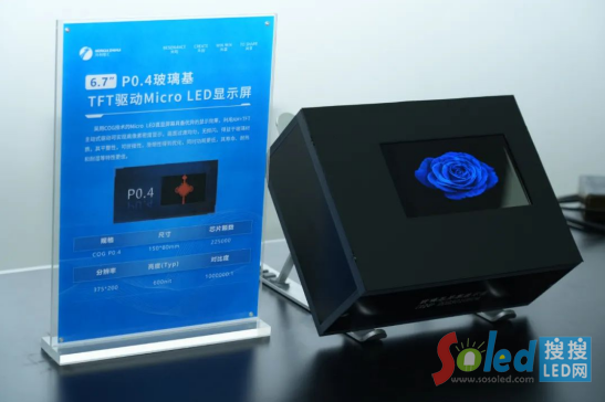 �����ǅR�l(f��)��P0.4������Micro LED�@ʾ�a(ch��n)Ʒ